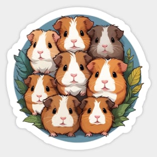 Adorable Guinea Pigs Sticker